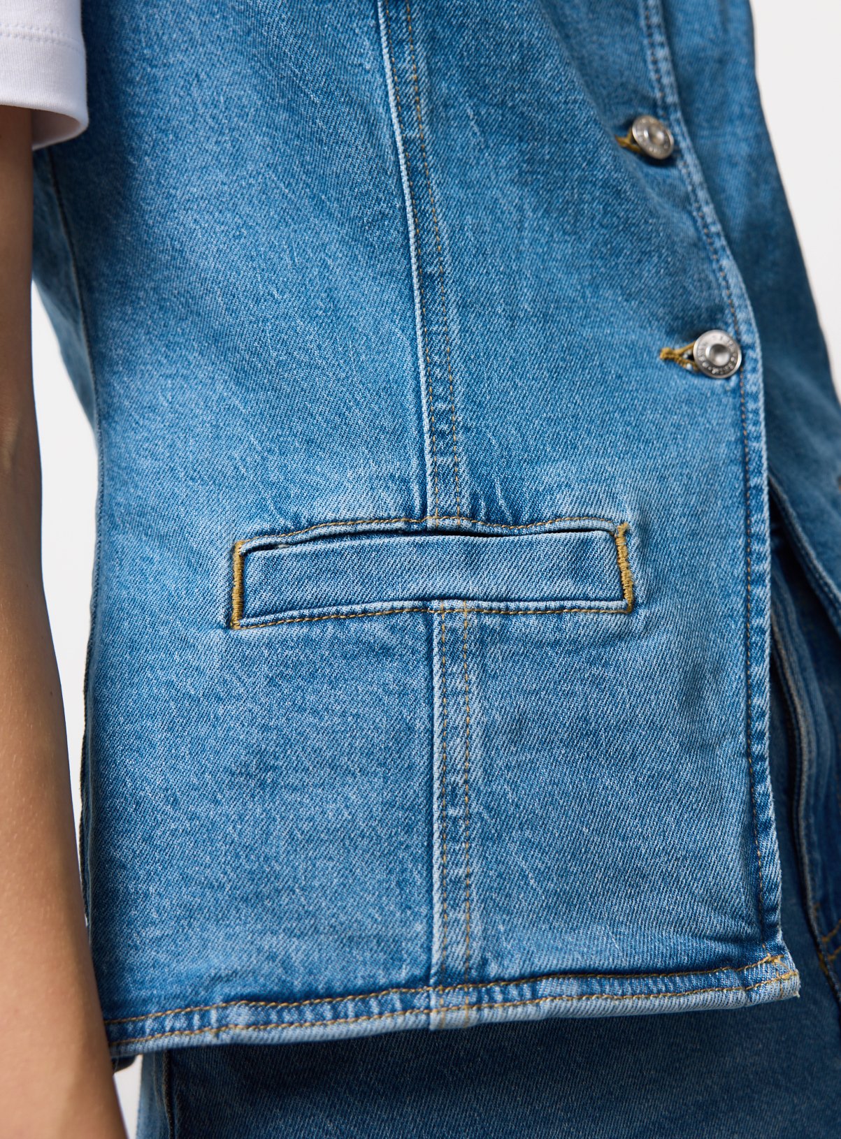 Light Denim Co-ord Waistcoat 20 - Image 3 thumbnail